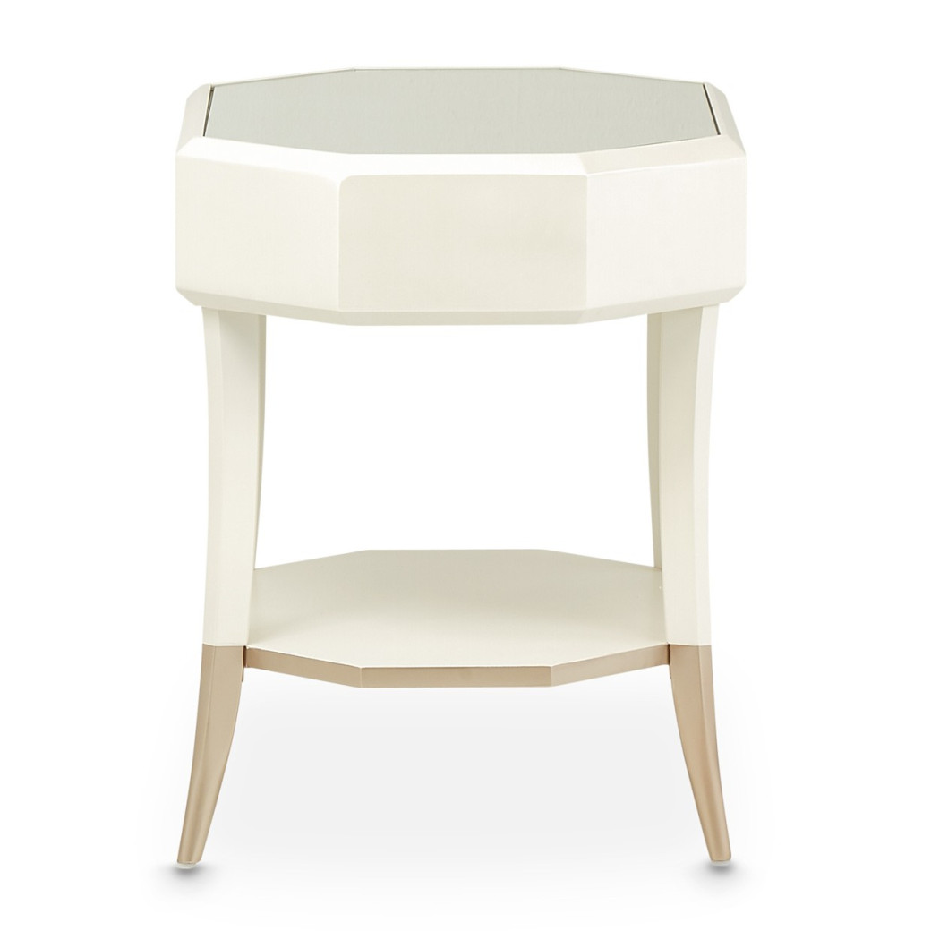 Octagonal End Table W/Drawer La Rachelle Collection By Michael Amini.9034202-136