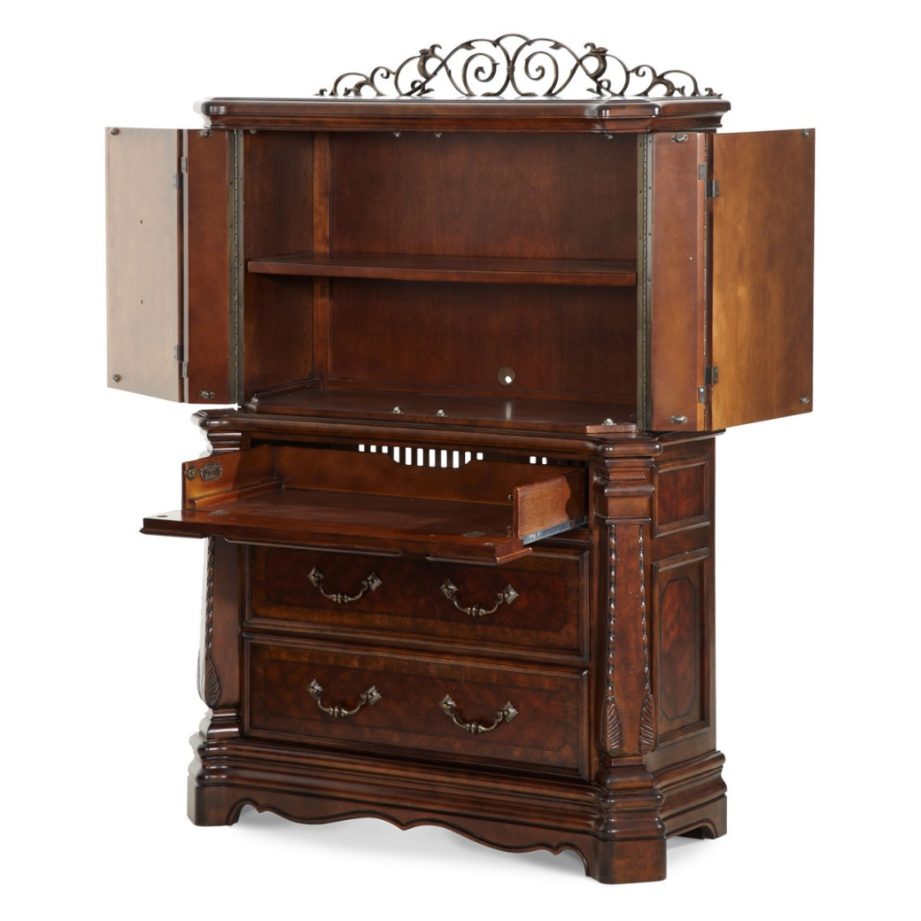 Vertical Storage Cabinets/ Chest Windsor Court Collection By Michael Amini  70070-54