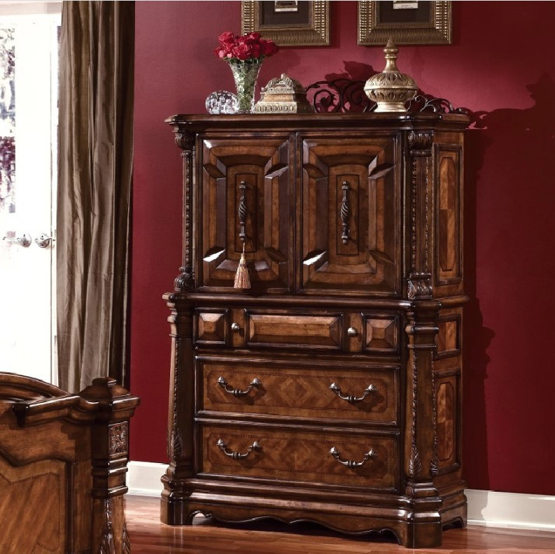 Vertical Storage Cabinets/ Chest Windsor Court Collection By Michael Amini  70070-54