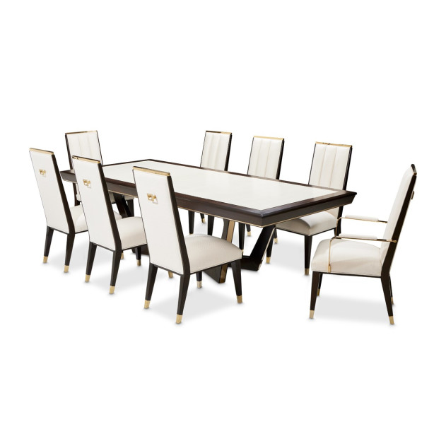 7PC Rectangular Dining Table Belmont Place Collection by Michael Amini.9085000-409