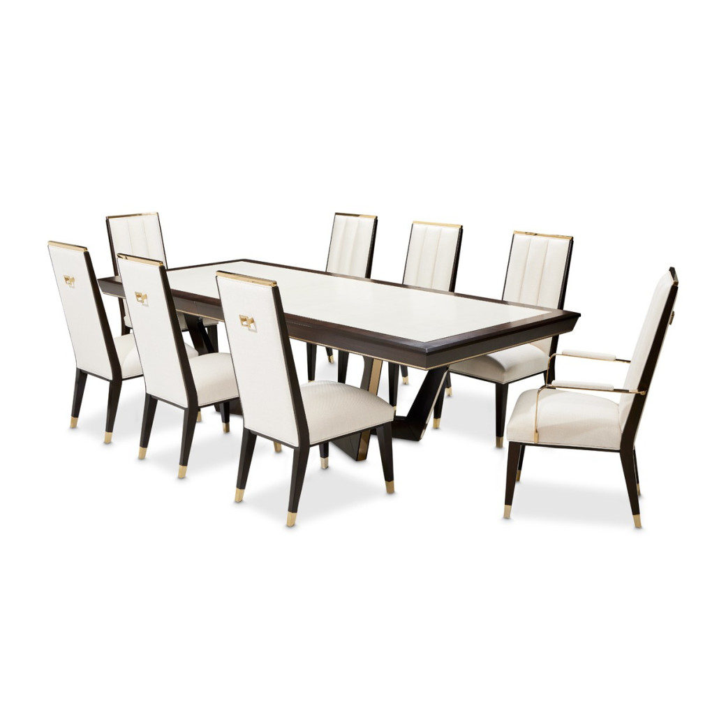 7PC Rectangular Dining Table Belmont Place Collection by Michael Amini.9085000-409