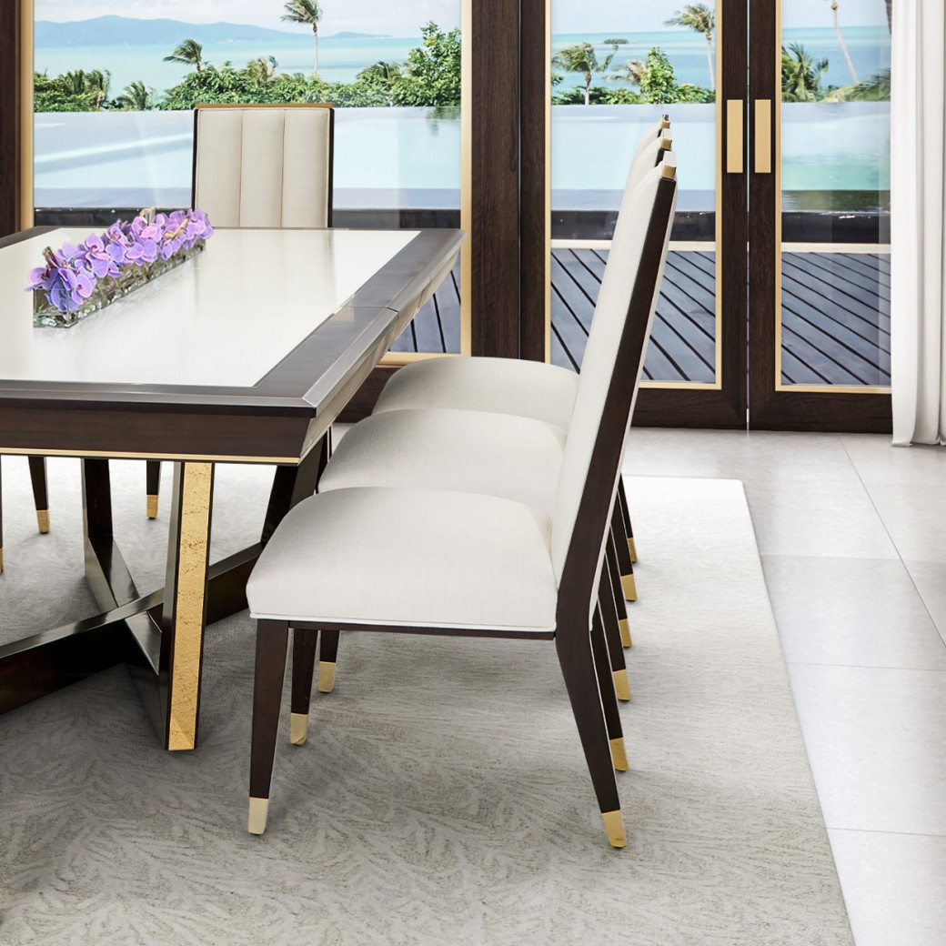7PC Rectangular Dining Table Belmont Place Collection by Michael Amini.9085000-409