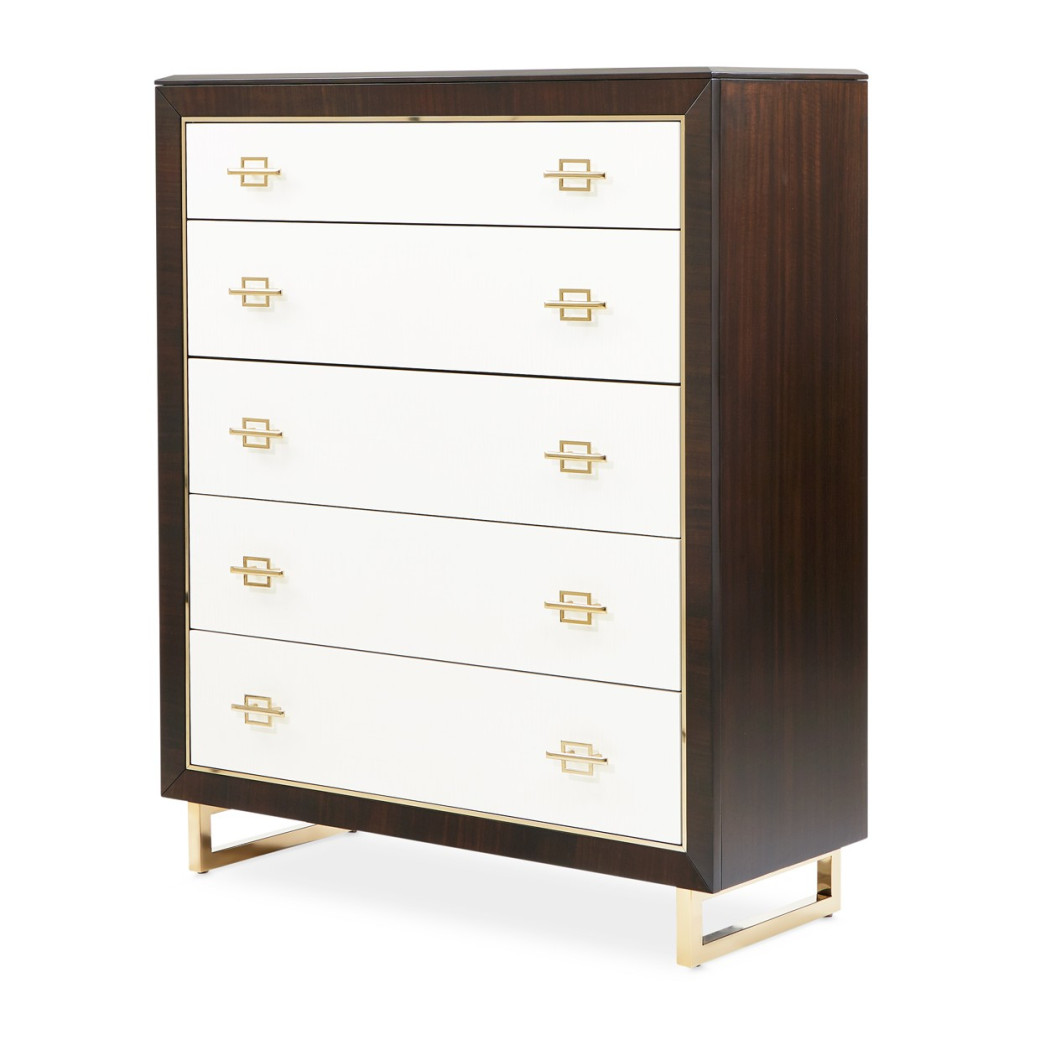5 Drawer Chest Espresso Finish Belmont Place Collection By Michael Amini.9085070SA-409