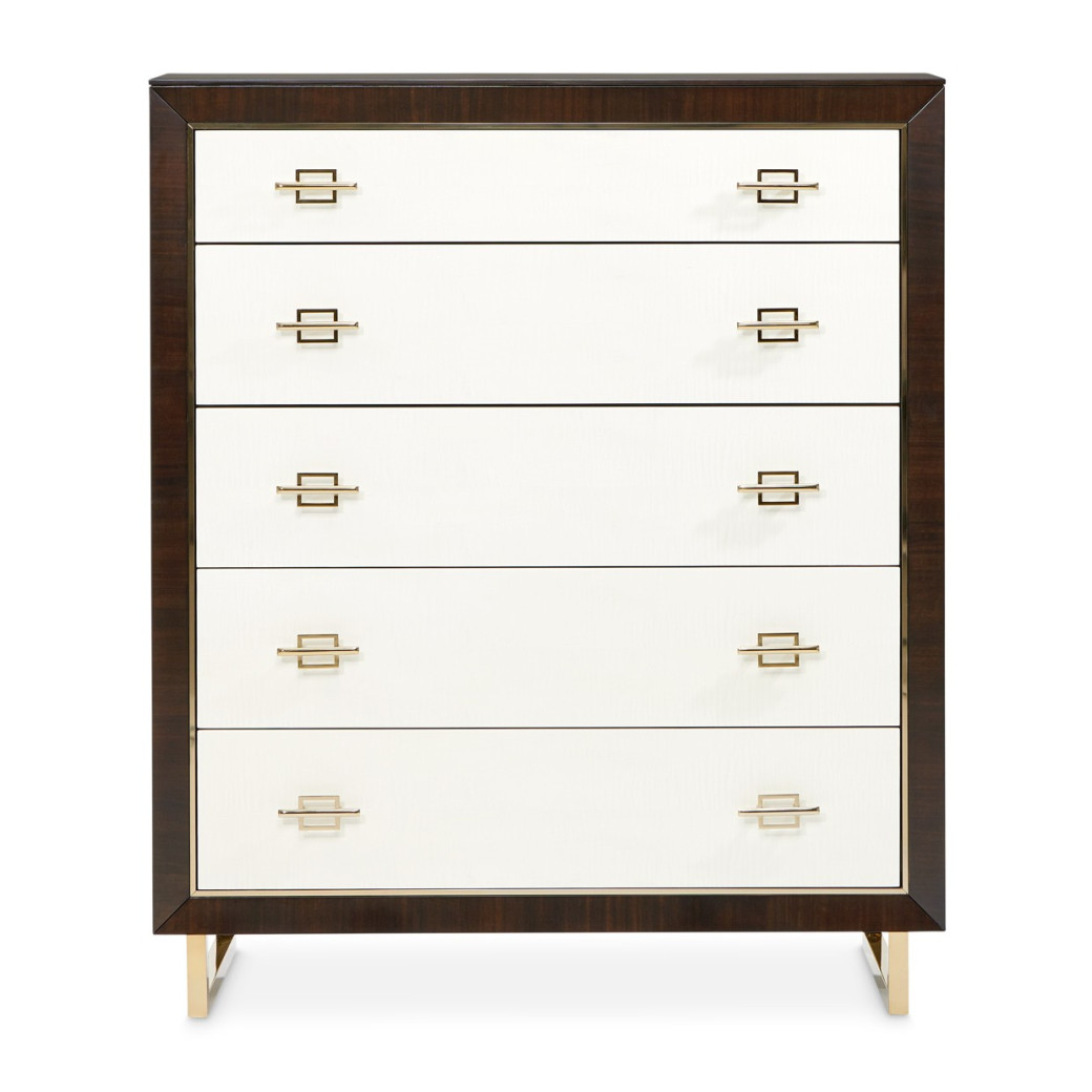 5 Drawer Chest Espresso Finish Belmont Place Collection By Michael Amini.9085070SA-409
