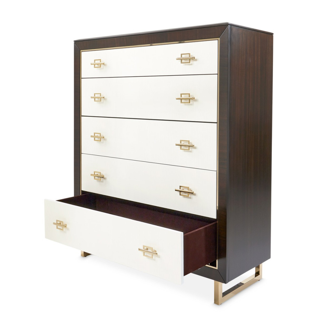 5 Drawer Chest Espresso Finish Belmont Place Collection By Michael Amini.9085070SA-409