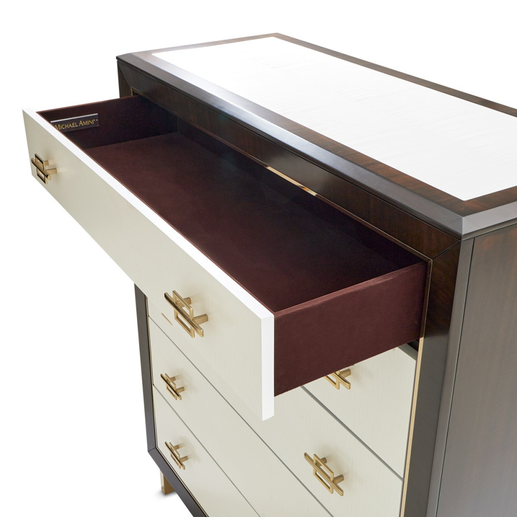 5 Drawer Chest Espresso Finish Belmont Place Collection By Michael Amini.9085070SA-409