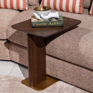 LFR-AMRA225-223 Accent Table-Medium Eggshell Walnut Amora Collection By Michael Amini
