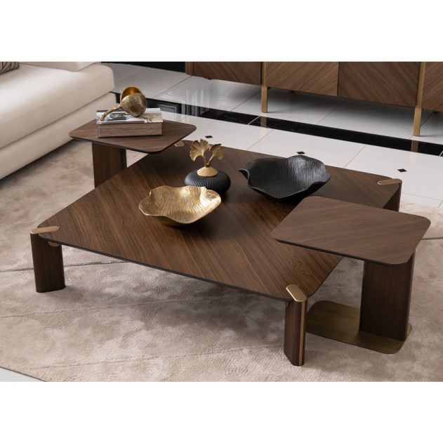 LFR-AMRA225-223 Accent Table-Medium Eggshell Walnut Amora Collection By Michael Amini