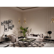 LFR-CRMA815-ZNC-808 Sofa Carmela Zinc Silver Collection By Michael Amini