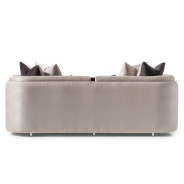 LFR-CRMA815-ZNC-808 Sofa Carmela Zinc Silver Collection By Michael Amini