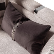 LFR-CRMA815-ZNC-808 Sofa Carmela Zinc Silver Collection By Michael Amini