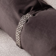 LFR-CRMA815-ZNC-808 Sofa Carmela Zinc Silver Collection By Michael Amini