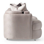 Mansion Sofa Carmela Zinc Silver Collection By Michael Amini.LFR-CRMA816-ZNC-808