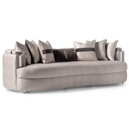 Mansion Sofa Carmela Zinc Silver Collection By Michael Amini.LFR-CRMA816-ZNC-808
