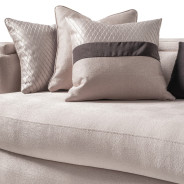 Mansion Sofa Carmela Zinc Silver Collection By Michael Amini.LFR-CRMA816-ZNC-808