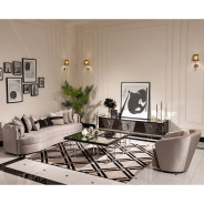 LFR-CRMA835-ZNC-808 Chair Carmela Zinc Silver Collection By Michael Amini