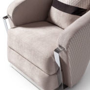 LFR-CRMA835-ZNC-808 Chair Carmela Zinc Silver Collection By Michael Amini
