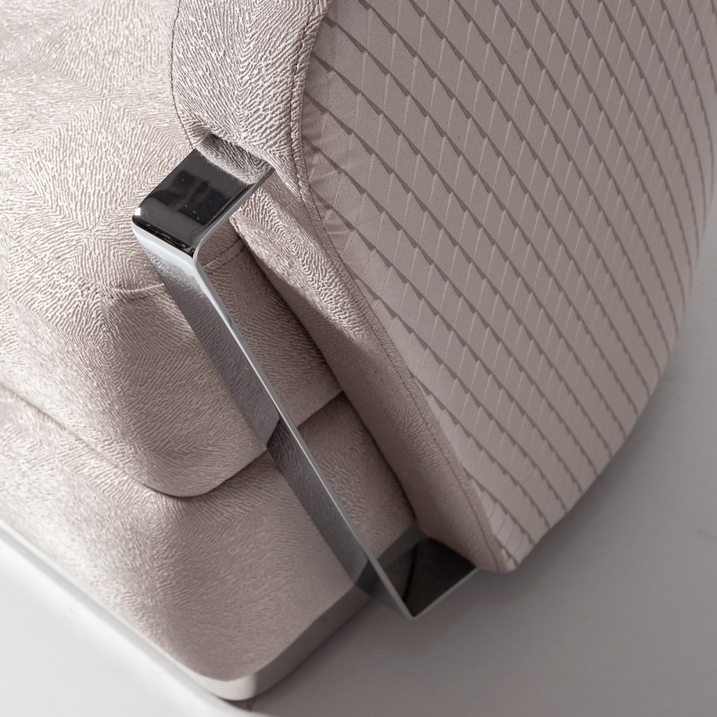 LFR-CRMA835-ZNC-808 Chair Carmela Zinc Silver Collection By Michael Amini