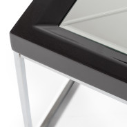 LFR-CRMA201-830 Cocktail Table Glossy Charcoal Sand Carmela Zinc Siver Collection By Michael Amini