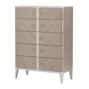 Highboy Vertical Storage Cabinet-Chest Of Drawers Lanterna Collection By Michael Amini