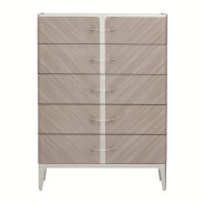 Highboy Vertical Storage Cabinet-Chest Of Drawers Lanterna Collection By Michael Amini
