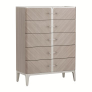 Highboy Vertical Storage Cabinet-Chest Of Drawers Lanterna Collection By Michael Amini