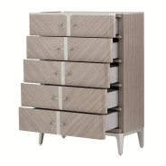 Highboy Vertical Storage Cabinet-Chest Of Drawers Lanterna Collection By Michael Amini