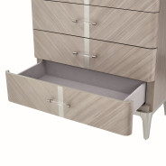 Highboy Vertical Storage Cabinet-Chest Of Drawers Lanterna Collection By Michael Amini