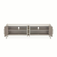Media Cabinet Silver Mist Lanterna Collection By Michael Amini