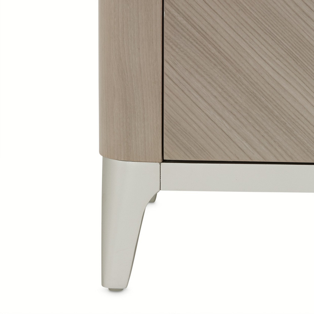 Media Cabinet Silver Mist Lanterna Collection By Michael Amini