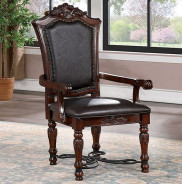 CM3147T 7Pc Dining Set Cherry / Dark Brown Picardy Collection By Furniture of America