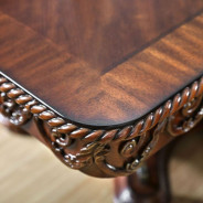 CM3788T 7PC Dining set Double Pedestal Base Brown Cherry Lucie Collection By Furniture of America