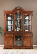 CM3788T 7PC Dining set Double Pedestal Base Brown Cherry Lucie Collection By Furniture of America