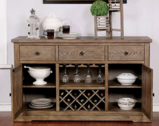 CM3014T  9PC Dining Light Oak Finish Julia Collection By Furniture of America