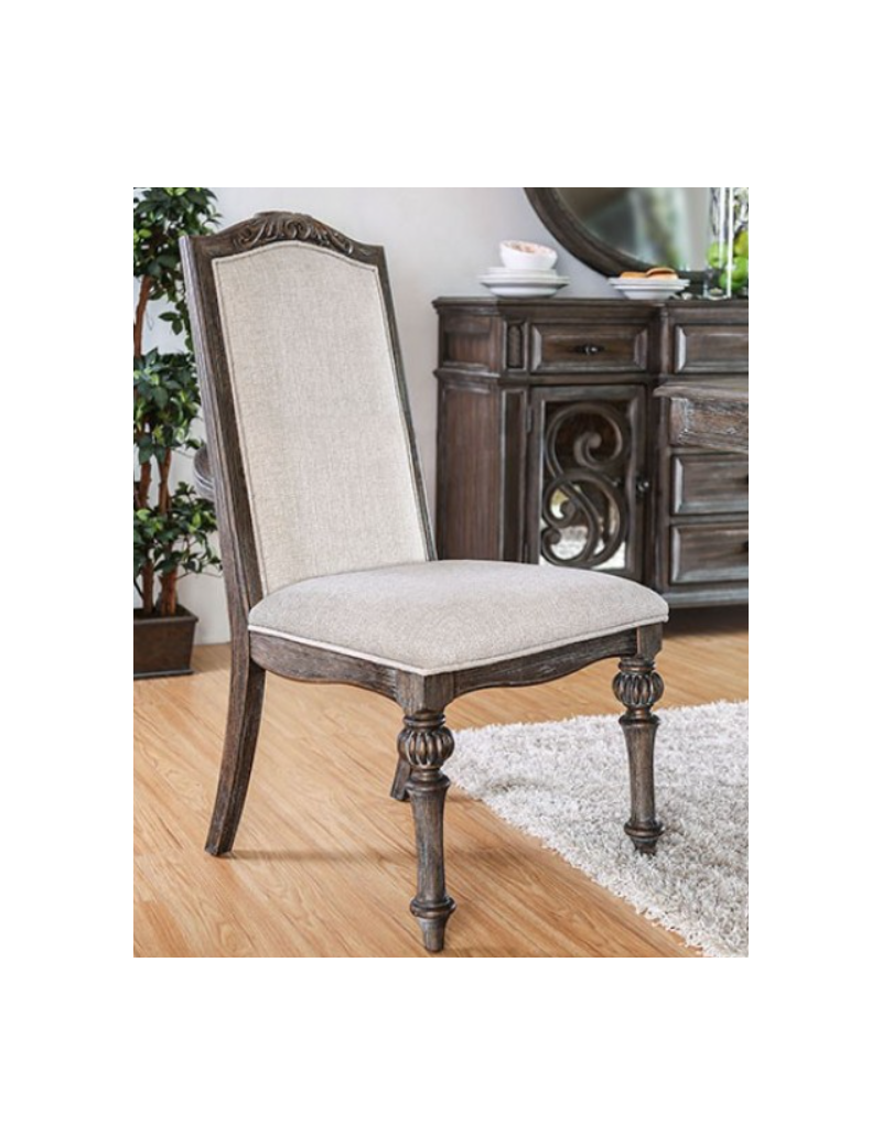 CM3150T 7PC Dining Set Rustic Natural Tone Arcadia Collection By Furniture of America