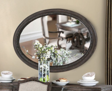 CM3150T 7PC Dining Set Rustic Natural Tone Arcadia Collection By Furniture of America