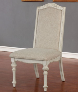 CM3150WH-T 7PC Dining Set Rustic Antique White Arcadia Collection By Furniture of America