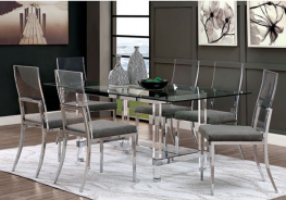 CM3654T 7PC Dining Set Contemporary Style Casper Collection By Furniture of America