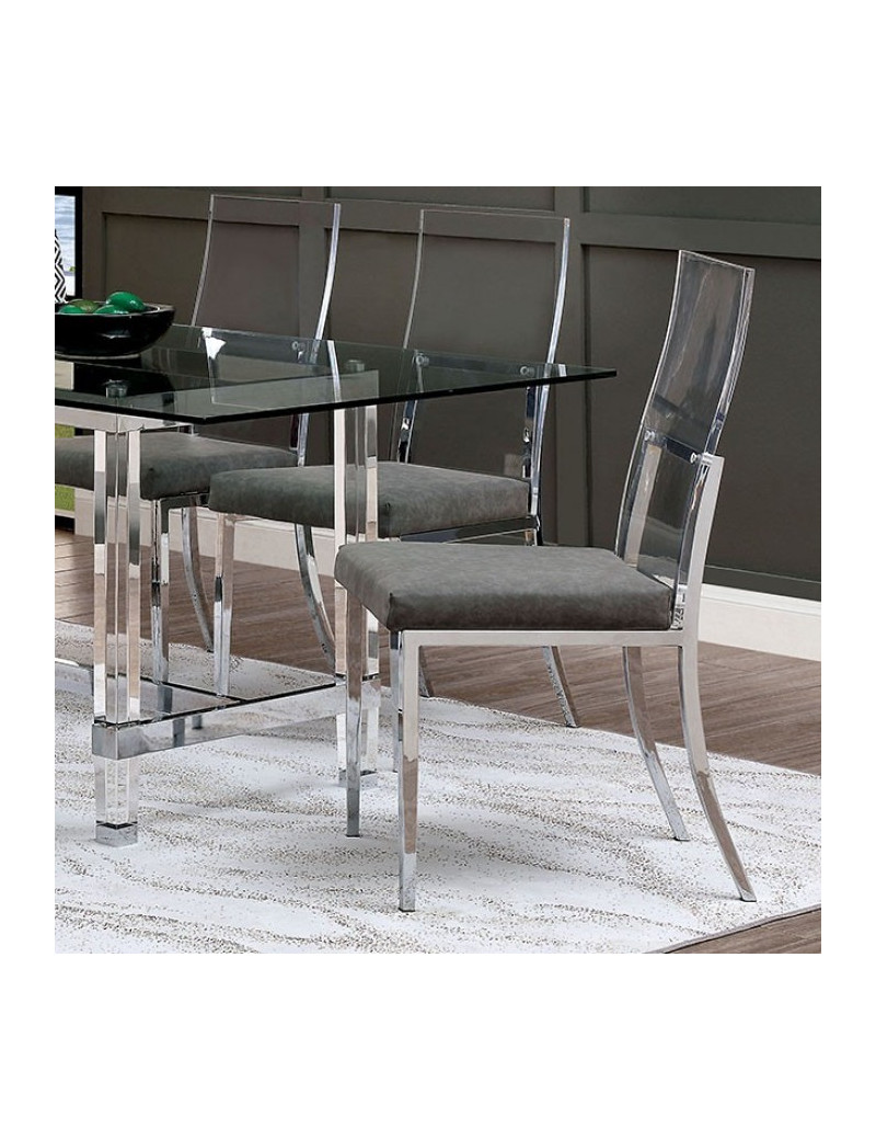 CM3654T 7PC Dining Set Contemporary Style Casper Collection By Furniture of America
