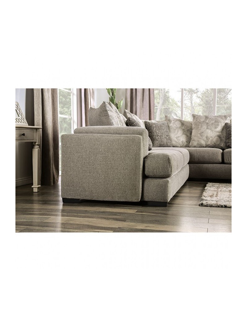 SM5182  Transitional Style Sectional Iight Gray color. Angelia Collection By Furniture of America