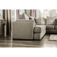 SM5182  Transitional Style Sectional Iight Gray color. Angelia Collection By Furniture of America
