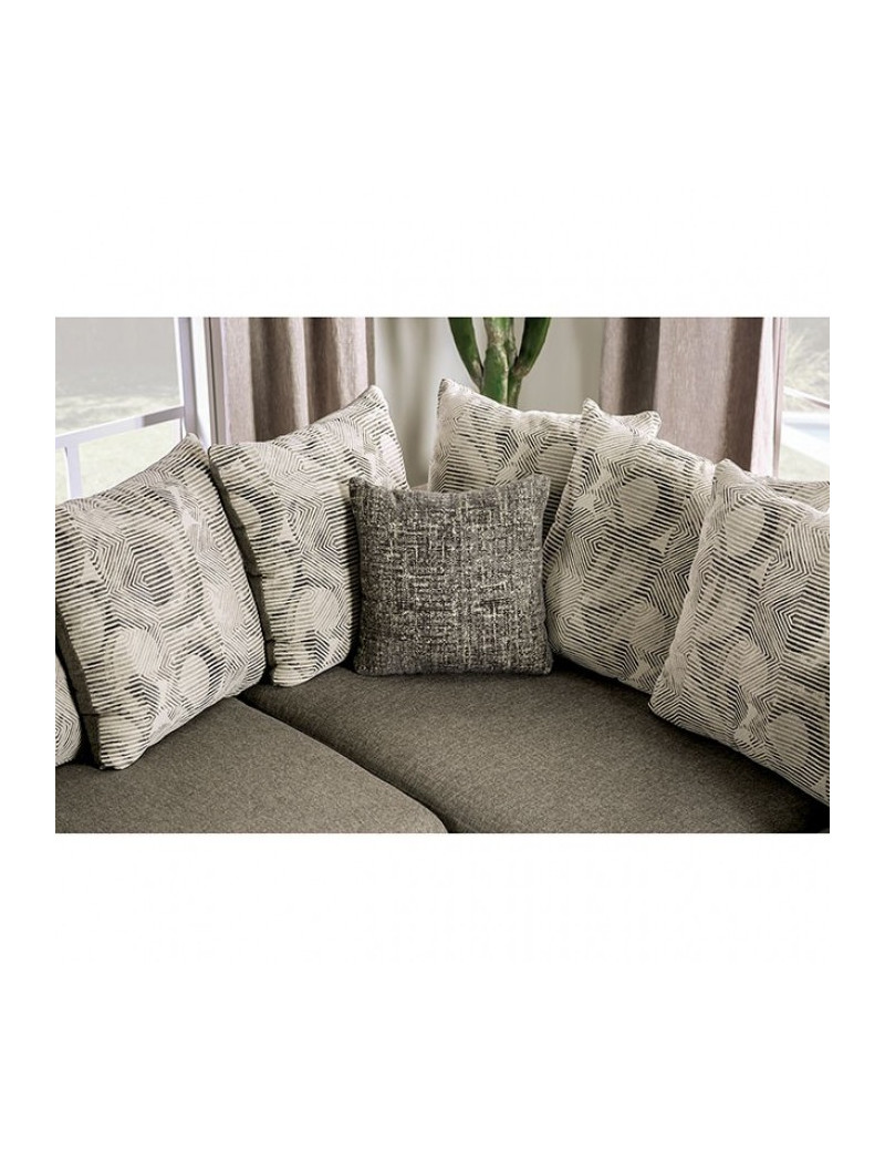 SM5182  Transitional Style Sectional Iight Gray color. Angelia Collection By Furniture of America