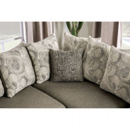 SM5182  Transitional Style Sectional Iight Gray color. Angelia Collection By Furniture of America