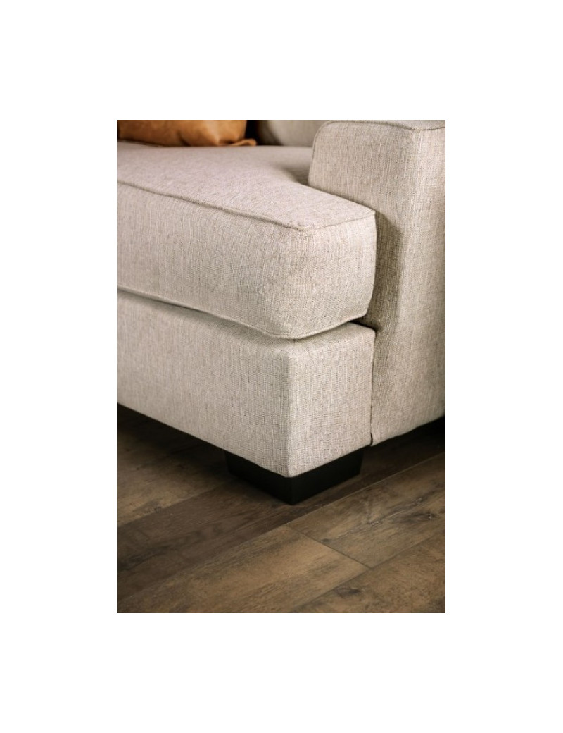SM1214 Transitional Style Sofa & Loveseat Ivory color. New Meadows Collection By Furniture of America