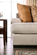 SM1214 Transitional Style Sofa & Loveseat Ivory color. New Meadows Collection By Furniture of America