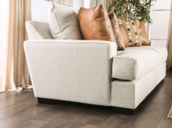SM1214 Transitional Style Sofa & Loveseat Ivory color. New Meadows Collection By Furniture of America