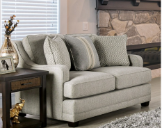 SM8193 Transitional Style Sofa & Loveseat Grey color. Stepney Collection By Furniture of America
