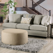 SM8193 Transitional Style Sofa & Loveseat Grey color. Stepney Collection By Furniture of America
