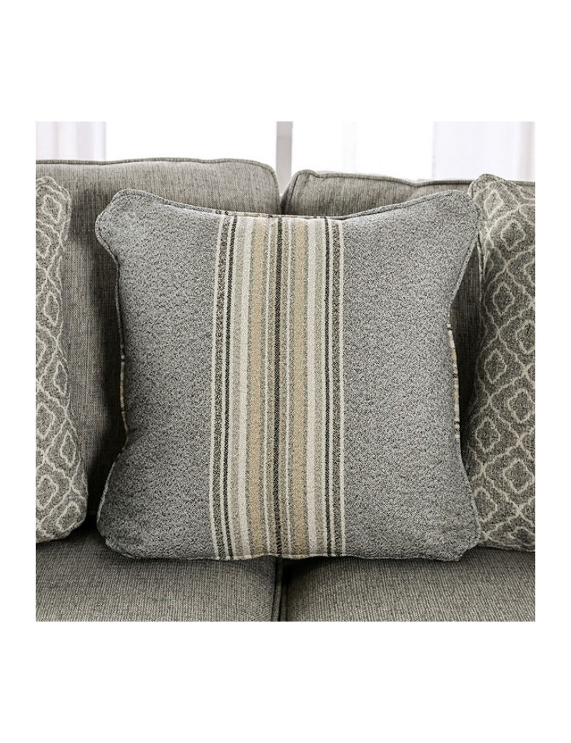 SM8193 Transitional Style Sofa & Loveseat Grey color. Stepney Collection By Furniture of America