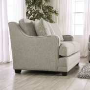 SM8193 Transitional Style Sofa & Loveseat Grey color. Stepney Collection By Furniture of America